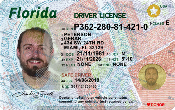 Florida FAKE ID 1